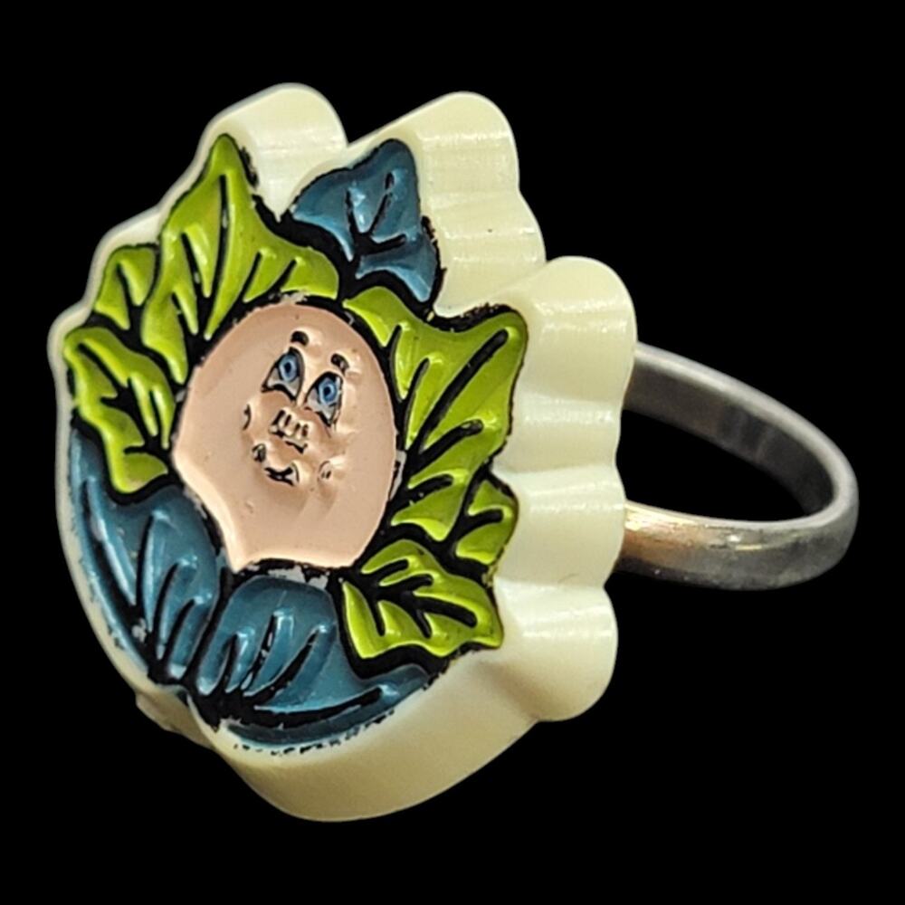 Vintage 1983 Cabbage Patch Kids Adjustable Ring H Eldon Ltd Toy Jewelry CPK 80s